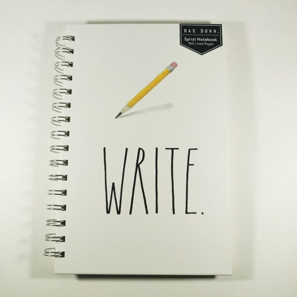 Rae Dunn Write Spiral Notebook 160 pages